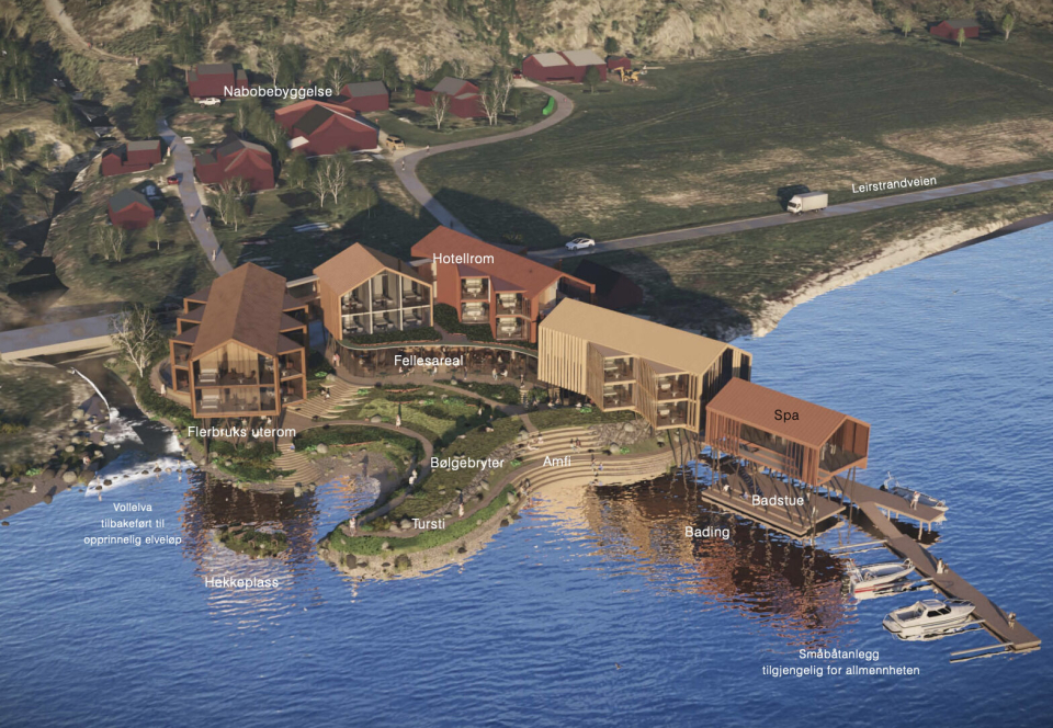 Det omfattende prosjektet til Arctic Sensation ser slik ut på tegningene.