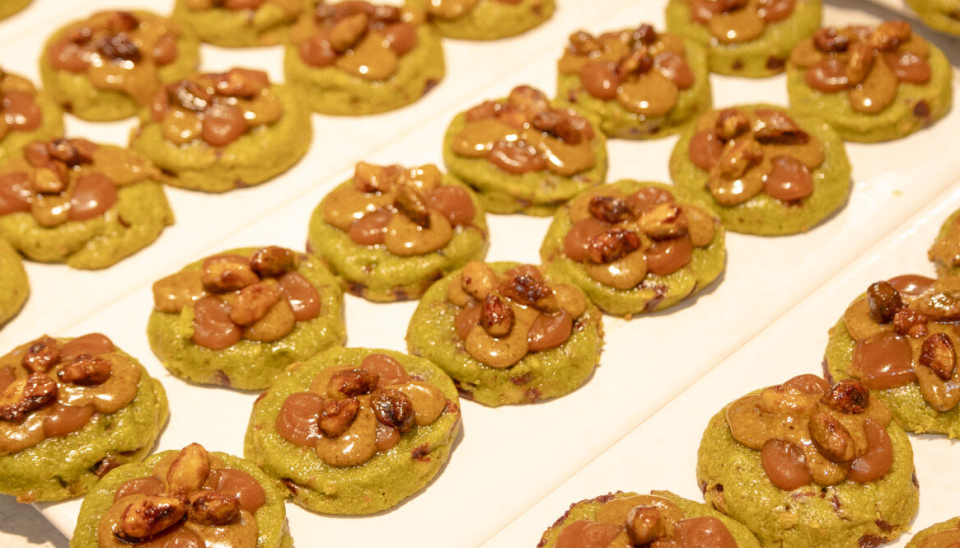 Green Pistacchio-cookies fra Mendel's.