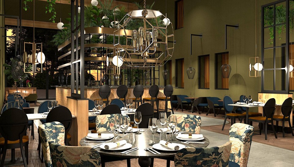 Nybygde Hotel Riverside i Avesta.