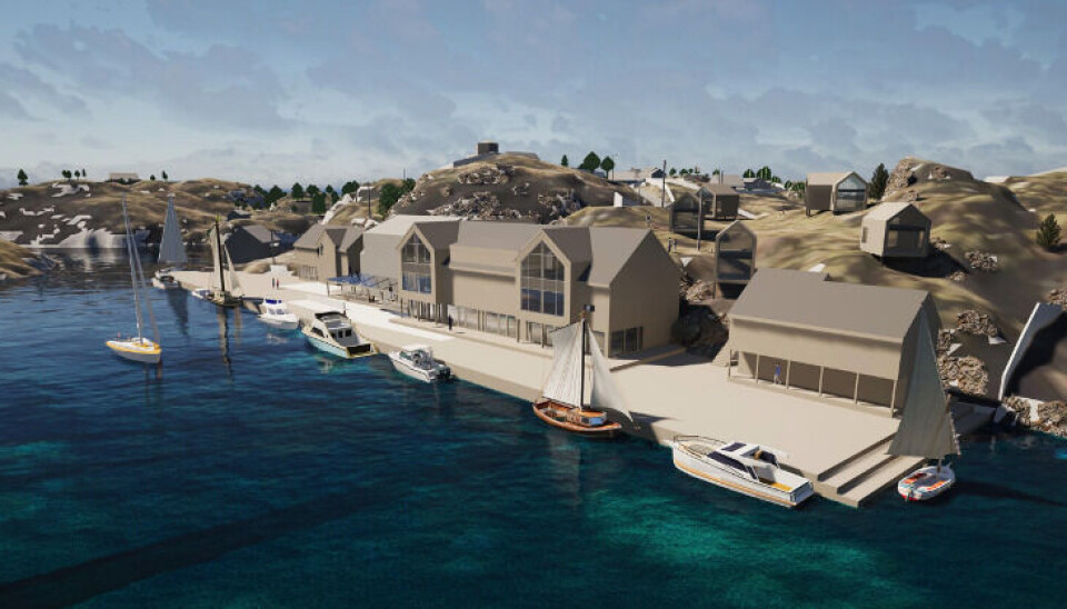 Foreløpig illustrasjon av nye Røvær Kulturhotell.