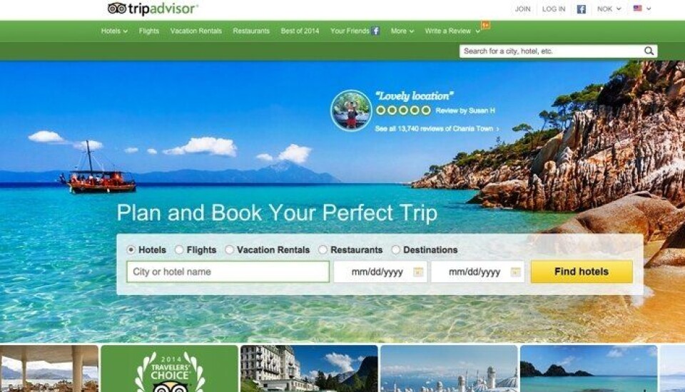 TripAdvisor bøtelagt for falske anmeldelser