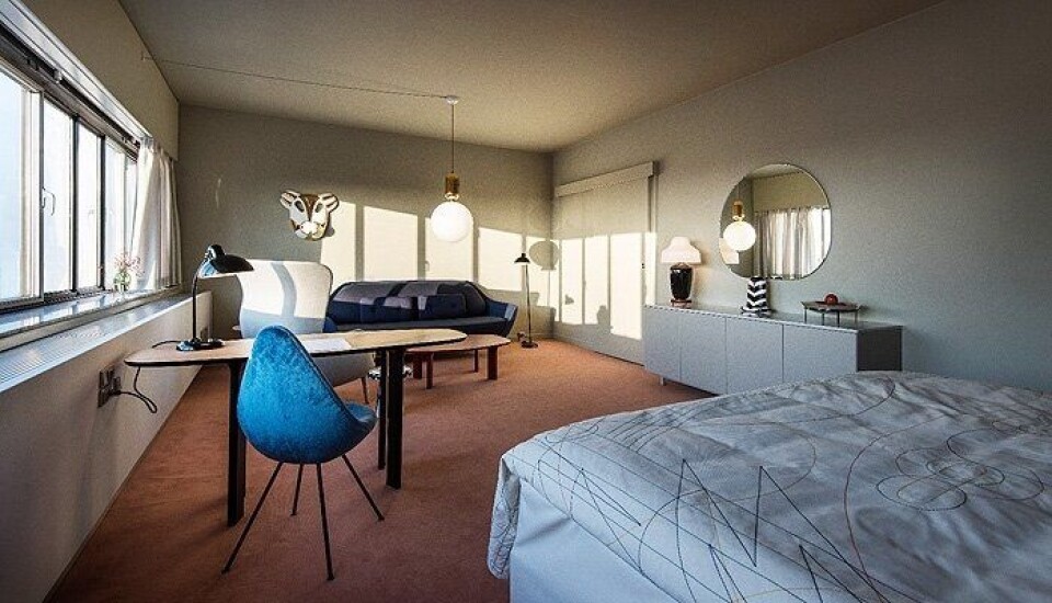 Hyller Arne Jacobsen på rom 506
