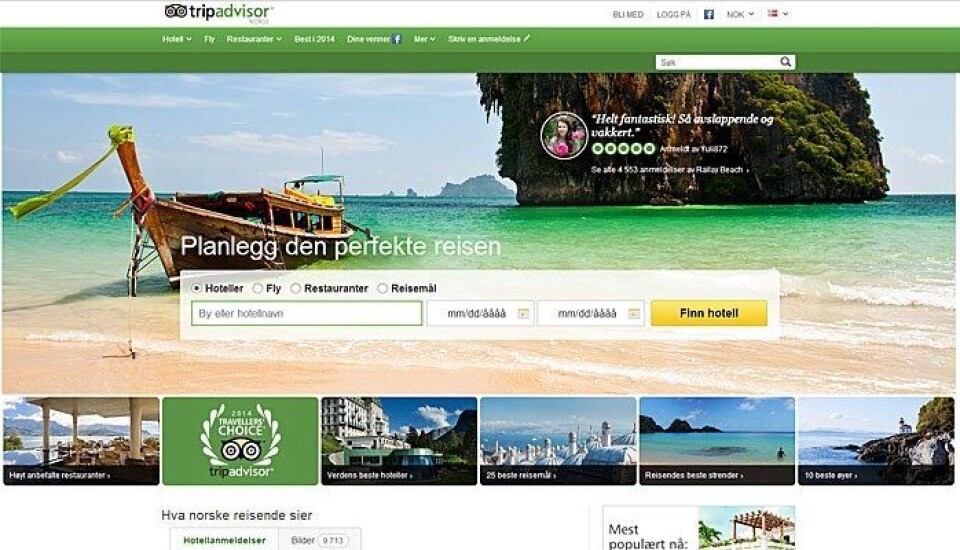 Hoteller følger med på sosiale medier