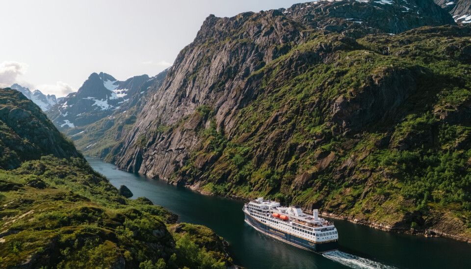 Havila Pollux i Trollfjorden.