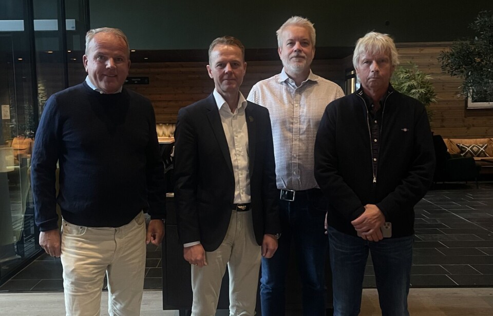 Roar Ingdal (t.v.), Morten Christensen, Eric Sandtrø og Terje Fahre er nå partnere i Beitostølen.