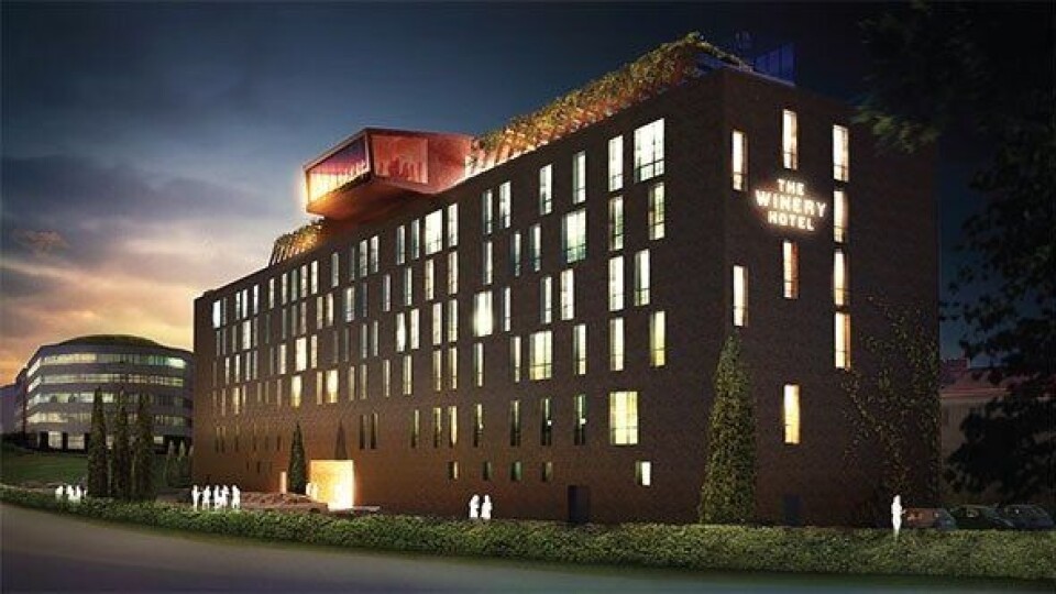 Bygger hotell med vin i fokus