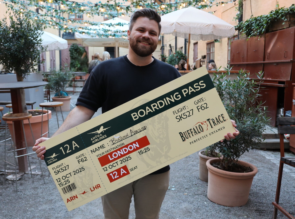 Barsjef Benjamin Aarsland ved Espier Bar i Stavanger tok førsteplassen i Stockholm.