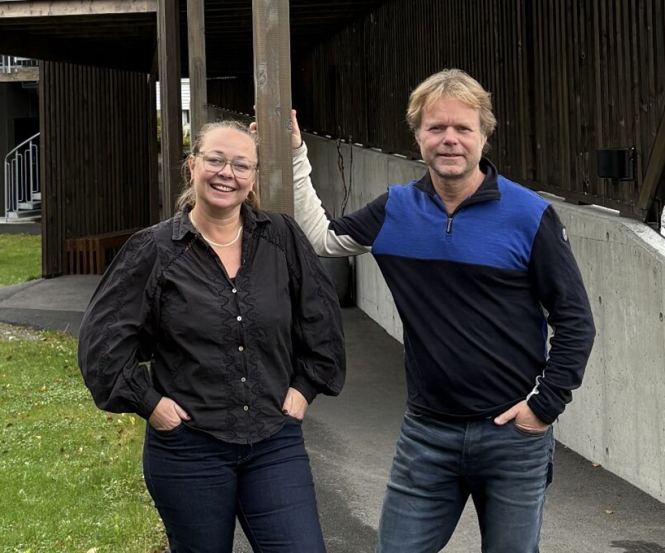 Hotellsjef Jeanette Lillås og hotelldirektør Frode Solbakk ved Elva Hotell.