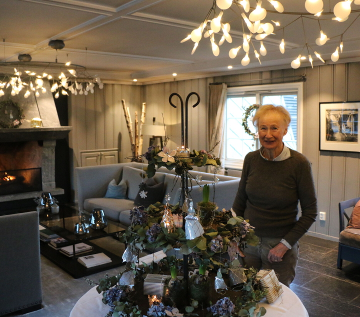 I over 30 år har Jette Frölich pyntet til jul på Lysebu.