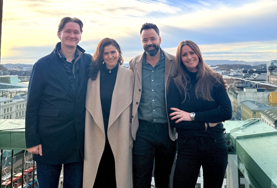 Harald Berger, Cecilie Sandbu, Frank Baglo-Otterbeck og Victoria Skaarer har inngått et samarbeid om nytt julekonsept.