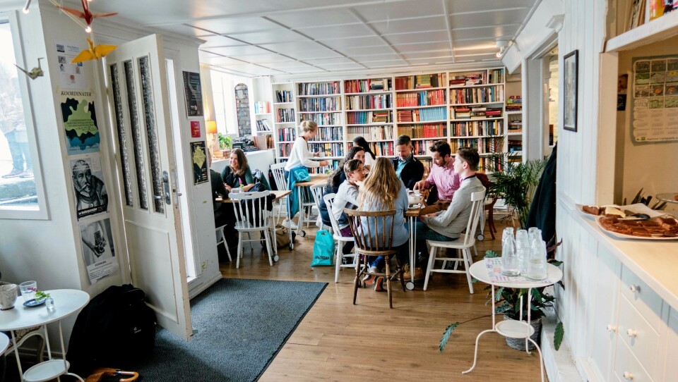 SJEL: Krok og Krinkel Bokcafé skiller seg fra de fleste. Både på stemning og smaksopplevelser.