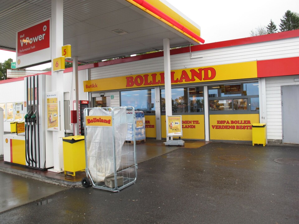 BOLLELAND: Det er ikke drivstoff som produkt nr. 1 på denne bensinstasjonen.