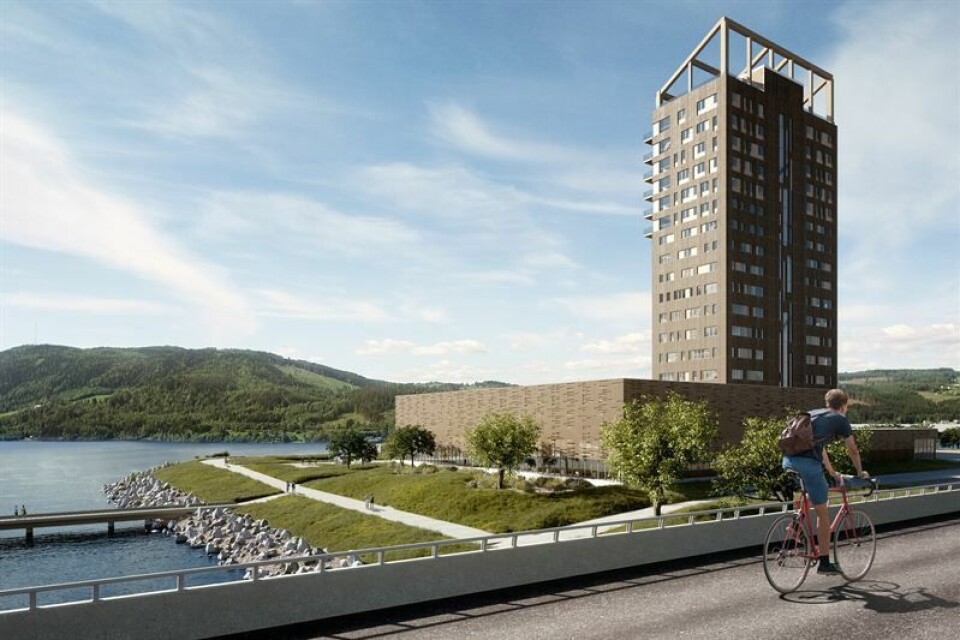 IDYLL: Med Mjøsa som nærmeste nabo kan man ikke klage på beliggenheten.
