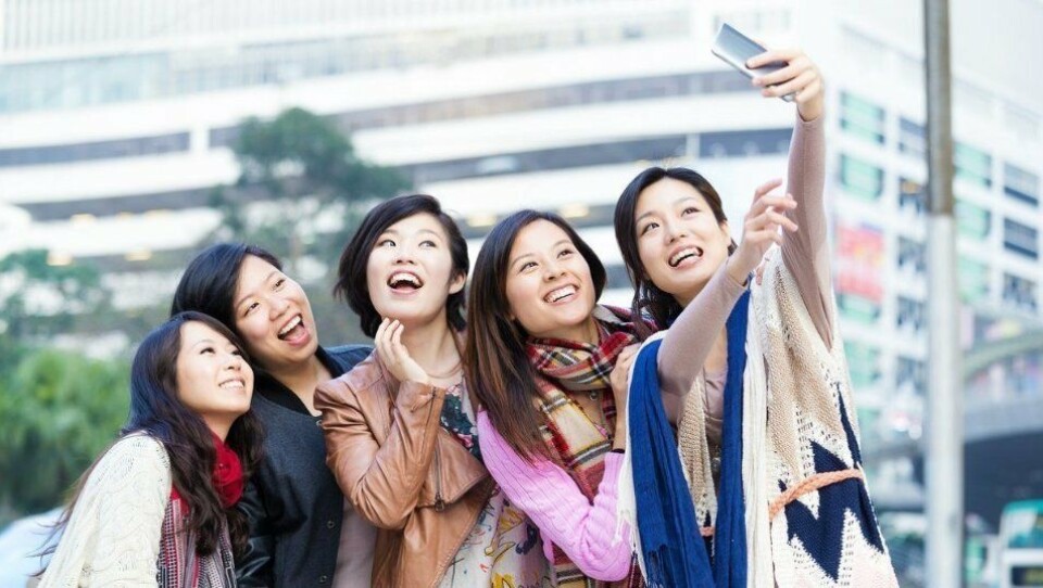SELFIE-TIME: Kinesiske turister øker mest. Foto: China Tourist Agency.