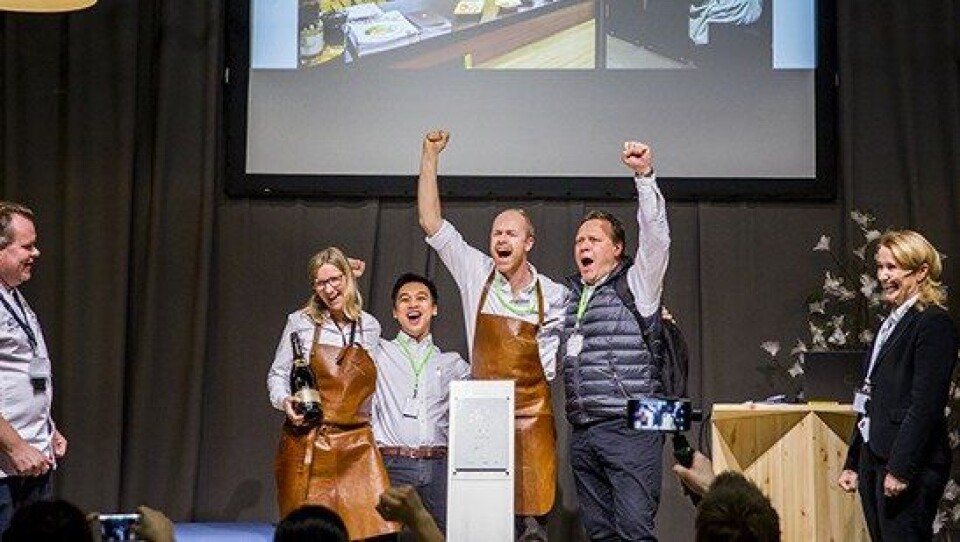 BESTE STAND: Stor jubel da Nortura Proff vant beste stand.