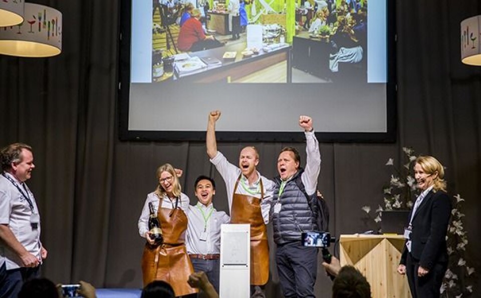 BESTE STAND: Stor jubel da Nortura Proff vant beste stand.