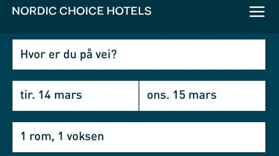 Ny app fra Nordic Choice