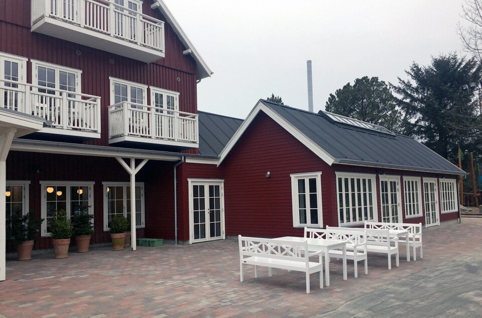 PÅBYGG: Hotellet har i løpet av vinteren bygd på med et ekstra restaurantbygg.