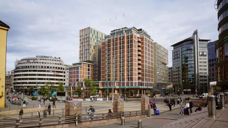 THE HUB: Slik er det planlagt at Clarion Hotel The Hub skal se ut fra Oslo S.