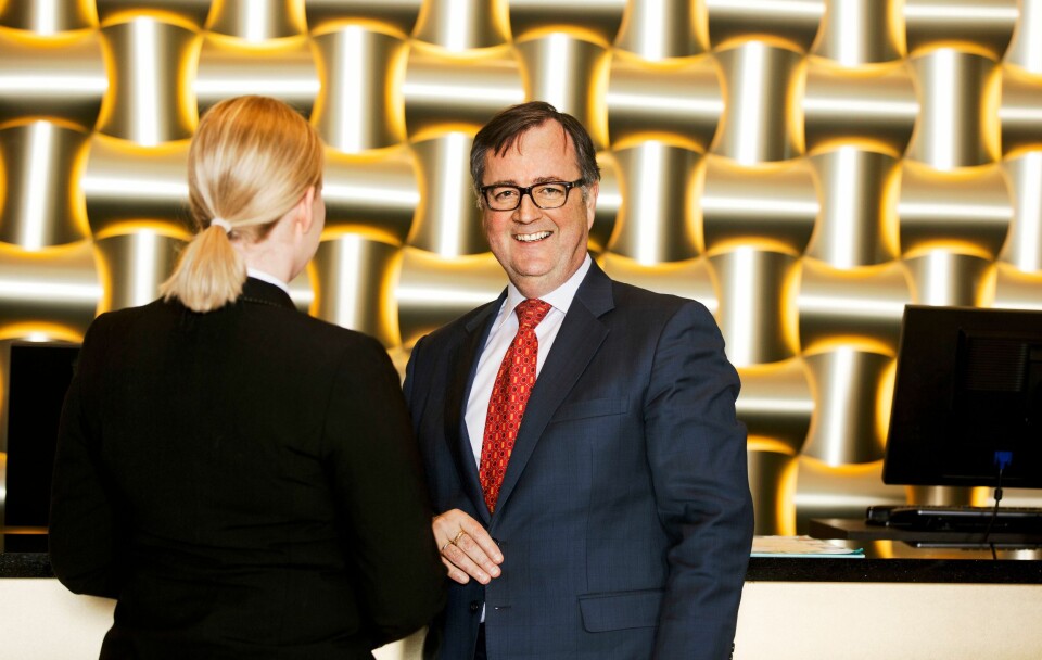 KUTTER: Morten Thorvaldsen i Thon Hotels regner med å spare millioner på å redusere matsvinn de neste årene.