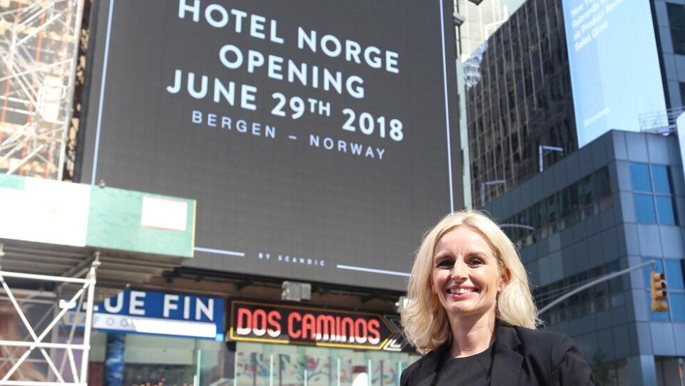 USA-JAKT: Lise Solheim Haukedal jakter USA-kunder til 'sitt' nye hotell i Bergen.