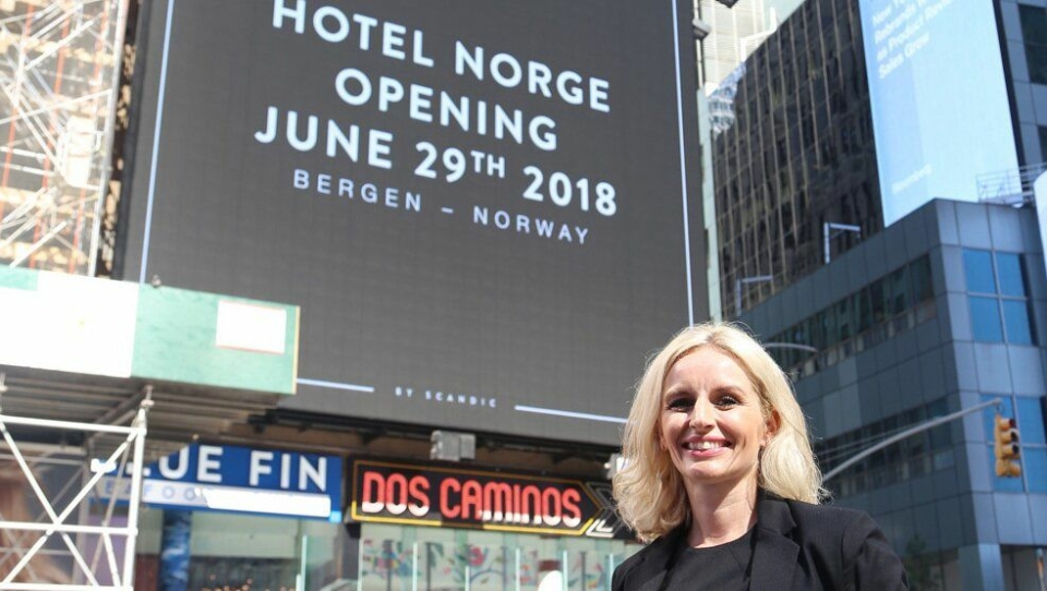 USA-JAKT: Lise Solheim Haukedal jakter USA-kunder til 'sitt' nye hotell i Bergen.