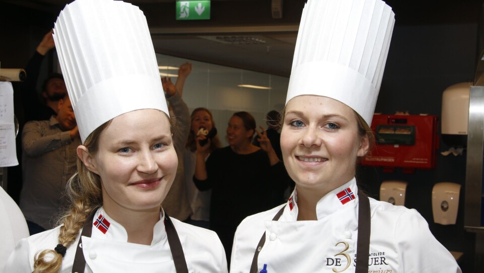 VANT: Idunn Nilssen t.v. og Camilla Berg Mårtensson hos kantineaktøren De 3 Stuer vant finalen i kantine-NM.