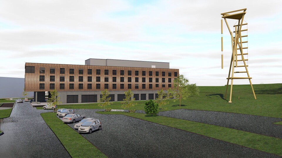 NYTT: Slik blir Brennemoen Hotell. Foto: Illustrasjon av Lorentz Kielland Arkitekter.