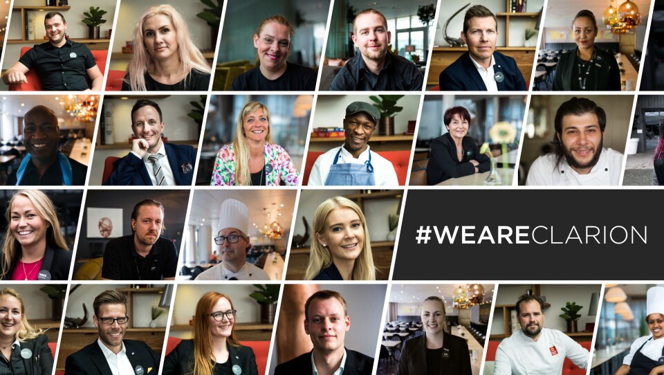 NOEN AV DE 100: Kampanjen #WeAreClarion lar nesten 100 Clarion-ansatte fortelle sine historier.
