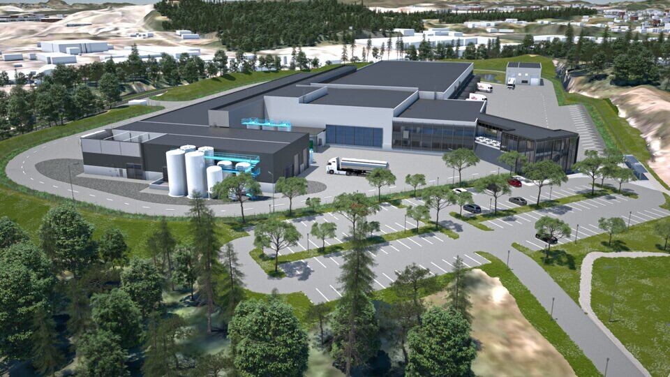 NYTT: Det nye TINE-meieriet på Flesland skal være i drift i 2019. NYTT: Det nye TINE-meieriet på Flesland skal være i drift i 2019.