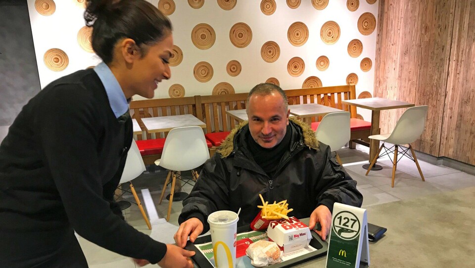 McDonald’s tester bordservering