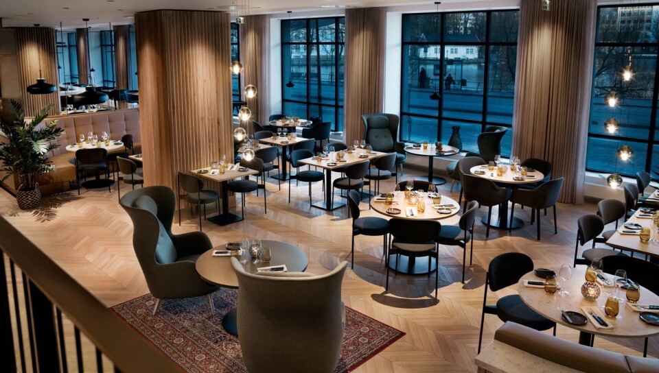 DELIKAT: Nye og flotte lokaler stetter stemningen i restauranten.