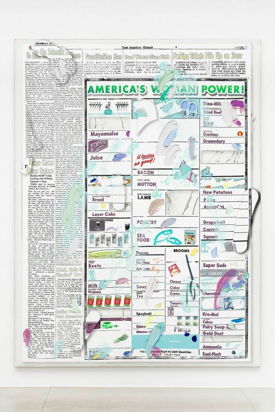 VIKAREN: Dette fantastiske verket av Laura Owens skal vikariere mens hesten er på ferie.