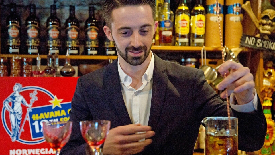 VINNER: Maxime Verrier - Vinneren av den norske finalen til Havana Club Cocktail Grand Prix 2018.