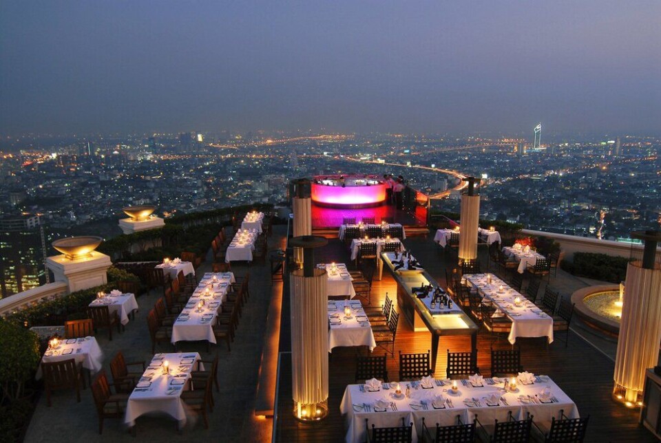 10. plass: Lebua at State Tower, Bangkok – den ultimate baropplevelsen.
