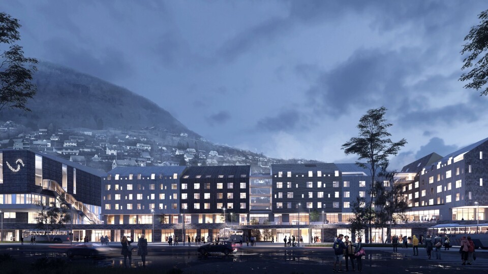 NYTT: Det er Dark arkitekter som har tegnet hotellet som får 216 rom.