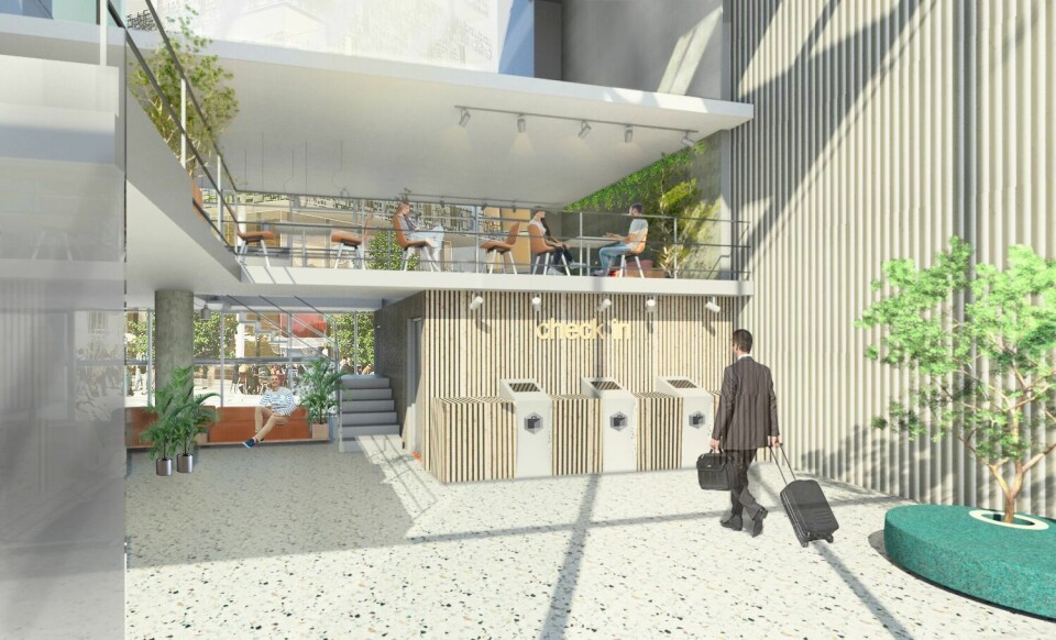 SELVGJORT: Er velgjort, ifølge Citybox. Slik kan resepsjonen bli seende ut. SELVGJORT: Er velgjort, ifølge Citybox. Slik kan resepsjonen bli seende ut.