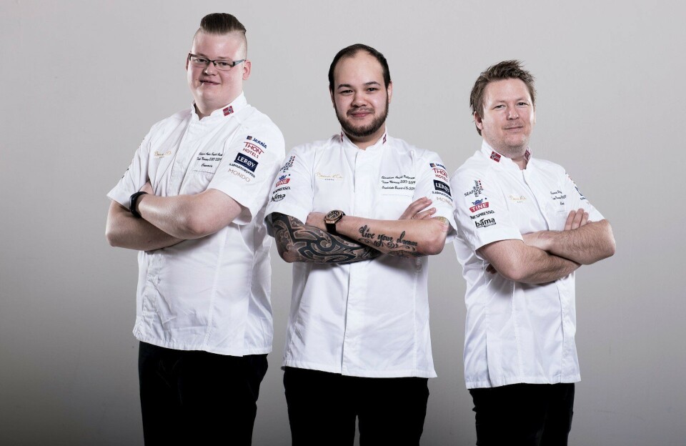 GULL-GJENGEN: Christian André Pettersen, commis Håvard André Josdal Østebø og coach Gunnar Hvarnes. GULL-GJENGEN: Christian André Pettersen, commis Håvard André Josdal Østebø og coach Gunnar Hvarnes.