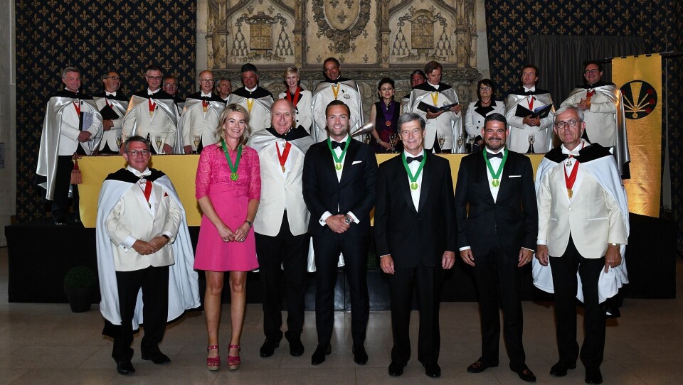 FRA VENSTRE: Michel Letter President of Champagne Mumm, Marianne de Bruijn, Philippe Baijot, President of Champagne Lanson, Ole Steinsholt, Philippe Vidal, President of CM - CIC, Sergi Castro Sole, Vincent Brochet - President of Champagne, Vincent Brochet. FRA VENSTRE: Michel Letter President of Champagne Mumm, Marianne de Bruijn, Philippe Baijot, President of Champagne Lanson, Ole Steinsholt, Philippe Vidal, President of CM - CIC, Sergi Castro Sole, Vincent Brochet - President of Champagne, Vincent Brochet.