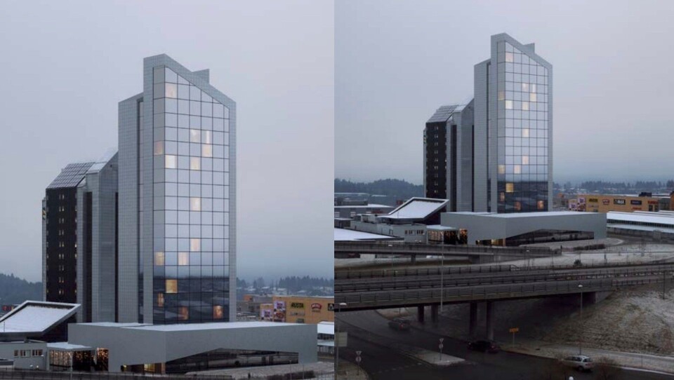 BLIR NY: I 2020 skal Quality-hotellet på sørsiden av Trondheim stå helt klart igjen. Hotellet skal holdes åpent i byggeperioden.
