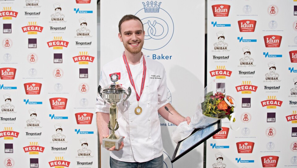 NYBAKT MESTER: Nikolai Meling er Norgesmester i baking.