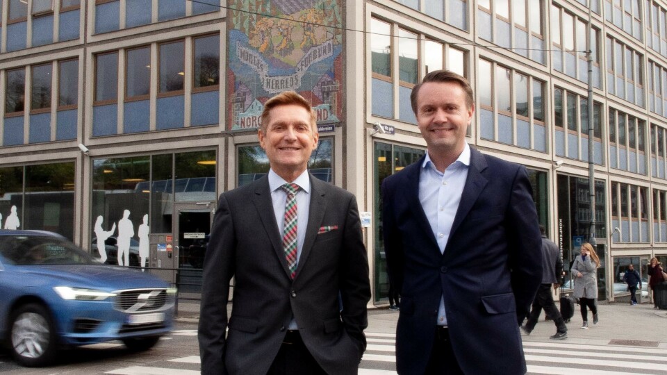 FORNØYDE: Arild R. Hilde (t.v.), administrerende direktør i KS Agenda og Gjøran Sæther, administrerende direktør i Fursetgruppen, er strålende fornøyd med den nye avtalen.