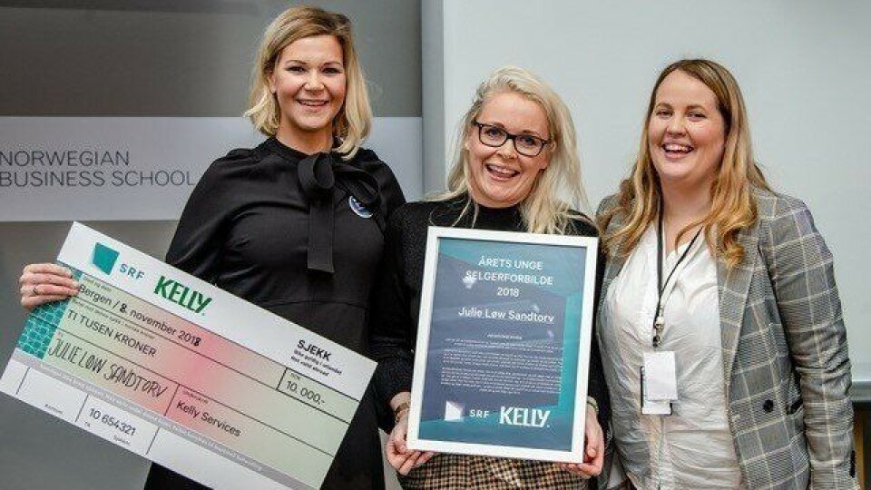 Fra venstre: Camilla Øyra Kelly Services, Julie Løw Sandtorv, Sales Manager Quality Hotel Edvard Grieg og Mariell Sæternes, daglig leder SRF. Fra venstre: Camilla Øyra Kelly Services, Julie Løw Sandtorv, Sales Manager Quality Hotel Edvard Grieg og Mariell Sæternes, daglig leder SRF.