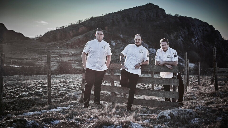 NORGE: Det norske laget består av commis Håvard André Josdal Østebø, kandidat Christian André Pettersen og coach Gunnar Hvarnes.