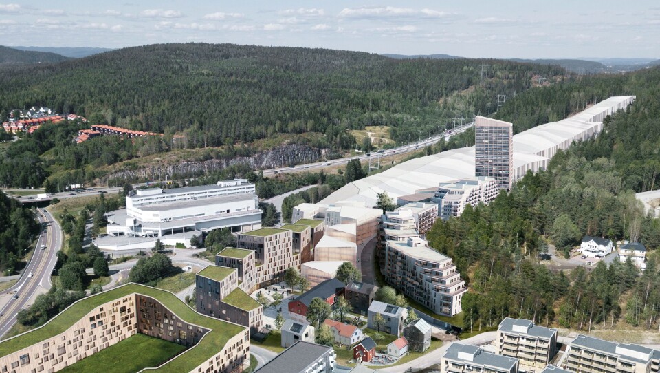 Det nye Thon-hotellet skal bygges inntil innendørsarenaen SNØ.