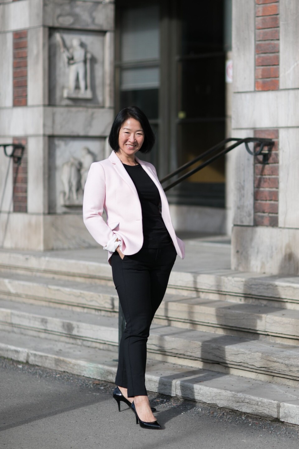 GLEDER SEG: Marianne Bergseng bleder seg til den fantastiske bygningen skal få komme til sin rett. Foto: Jens Bredberg. GLEDER SEG: Marianne Bergseng bleder seg til den fantastiske bygningen skal få komme til sin rett. Foto: Jens Bredberg.
