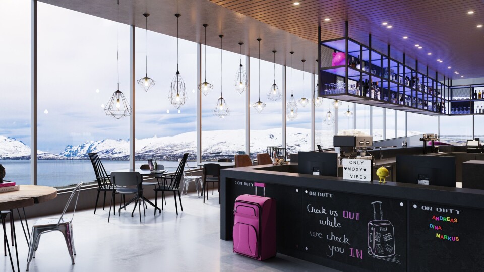 NYTT: Moxy Hotels håper på å kapre sin del av midnattsolturistene i Tromsø.