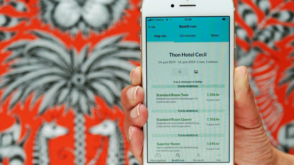 NY APP: Thon Hotels har lansert en ny og bedre app.
