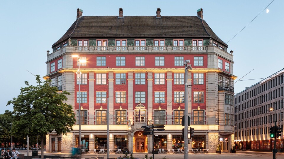 PÅ TOPP: Amerikalinjen åpnet i mars 2019 og er nå rangert som Nord-Europas beste hotell av Condé Nast´s lesere.