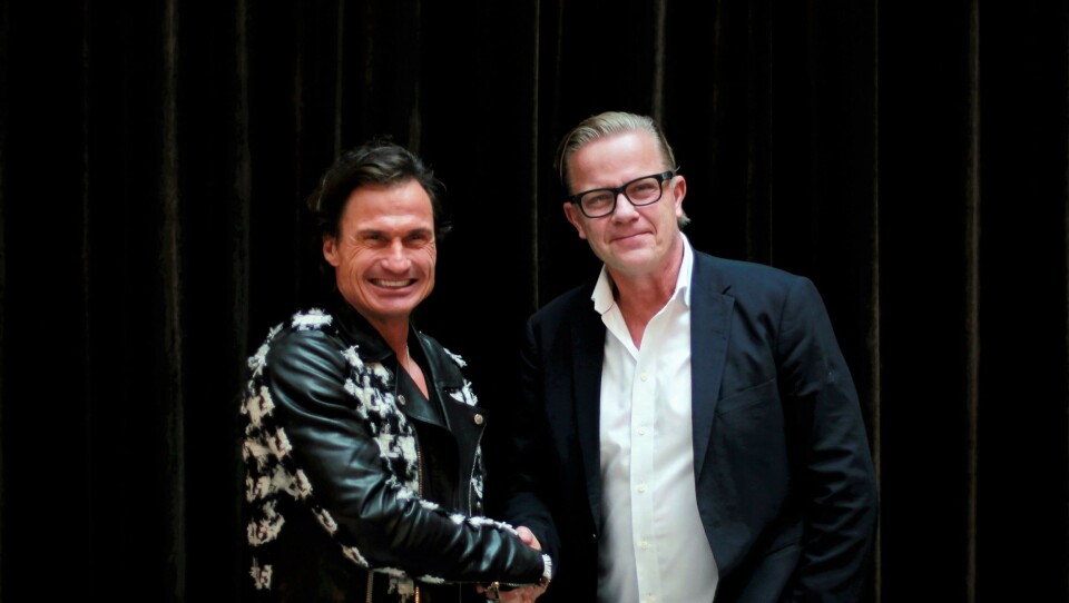 ENIGE: Petter Stordalen og Magnus Wikener, konsernsjef i Vinggruppen i Norden.